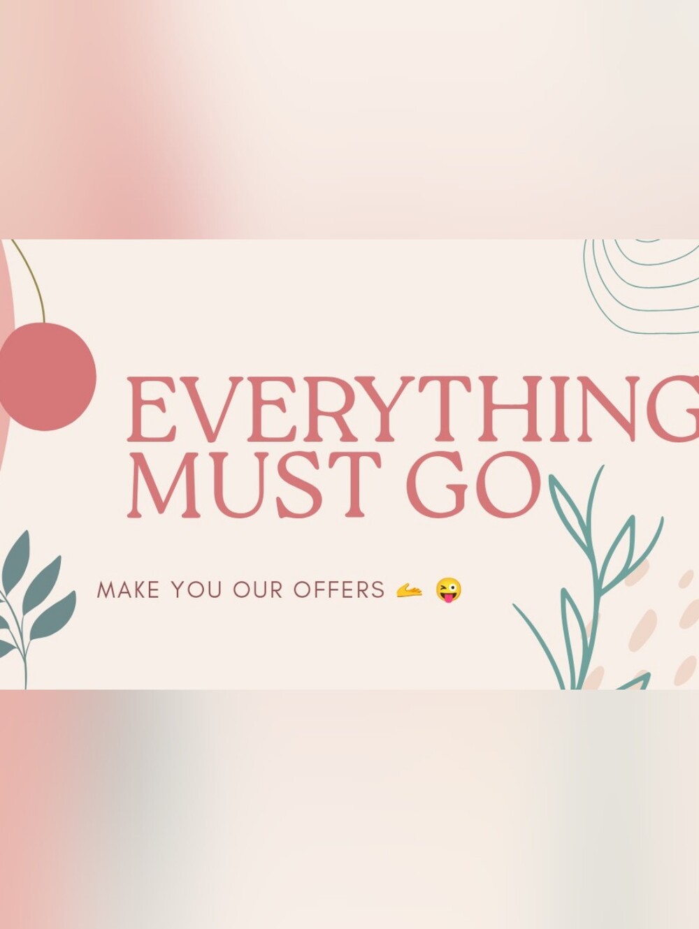 Blush Pink Text Graphic Print